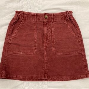 Corduroy American Eagle Mini Skirt